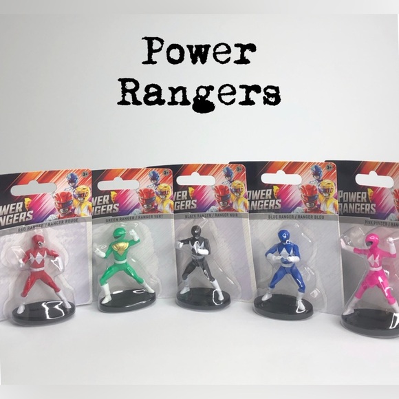 Power Rangers Action Figures Collectible Play Set | Blue Black Green Red & Pink - Picture 1 of 16